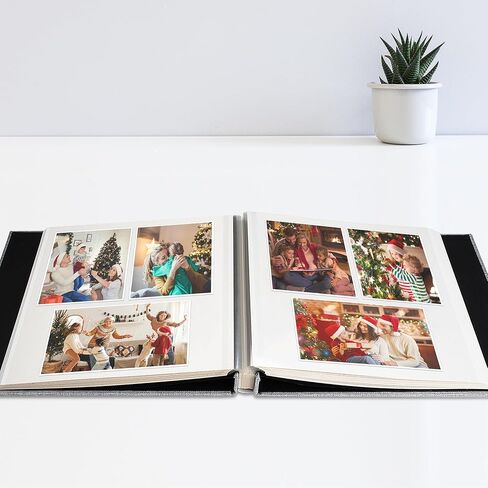 Yopih Christmas Photo Album Self Adhesive Scrapbook for 4x6, 5x7, 8x10 Pictures DIY Photo Album Book 40 Pages Christmas Gift for Family, Friends in Kuwait