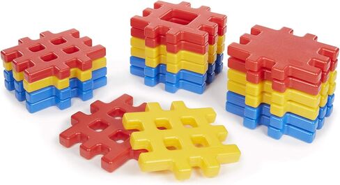 Little Tikes Big Waffle Block Set - 18 pieces, Blue/Red/Yellow in Saudi Arabia