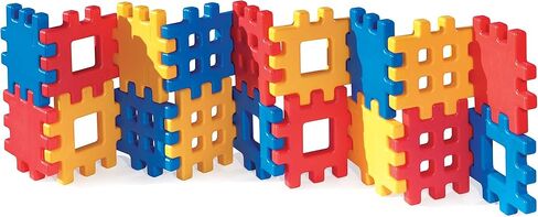 Little Tikes Big Waffle Block Set - 18 pieces, Blue/Red/Yellow in Saudi Arabia