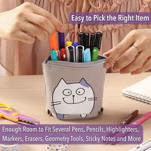 Mr. Pen- مقلمة واقفة، مقلمة بوبا اللطيفة، حافظة أقلام قرطاسية، مقلمة تلسكوبية، مقلمة واقفة، مقلمة كاواي، مقلمة، مقلمة منبثقة، حقيبة مقلمة لطيفة in Kuwait