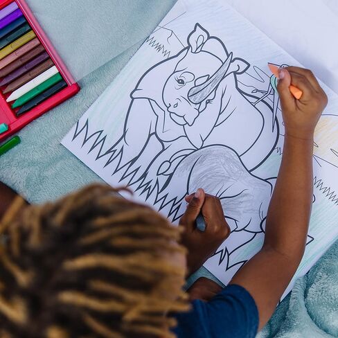 Melissa & Doug Jumbo 50-Page Kids' Coloring Pads Set - Animals, Vehicles, and More in Saudi Arabia