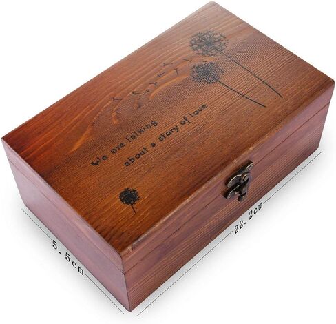 Sewing Kit, Wooden Sewing Kit Box for Adults, Wooden Sewing Basket with Accessories, Home Sewing Basket Stitching Repair Kit for Beginner, Women, Men,Vintage Embroidery Scissors Kit (Retro Brown) in Saudi Arabia