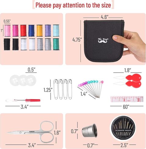 مجموعة الخياطة مستر بين- مجموعة الخياطة للبالغين، مجموعة الخياطة السفر، مجموعة إبرة وخيط، مجموعة خياطة صغيرة، طقم خياطة للمبتدئين، مجموعة خياطة يدوية، مجموعة خياطة أساسية، هدايا عيد الميلاد in Kuwait