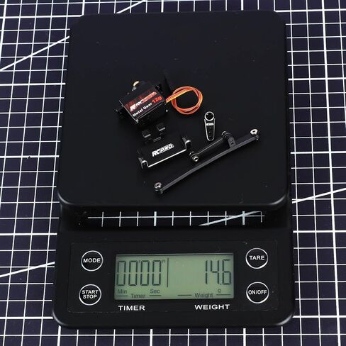 RCAWD SCX24 Steering Servo & SCX24 Servo Mount & SCX24 Servo Arm Steering Link Set for Axial 1/24 Series Upgrades Part in Kuwait