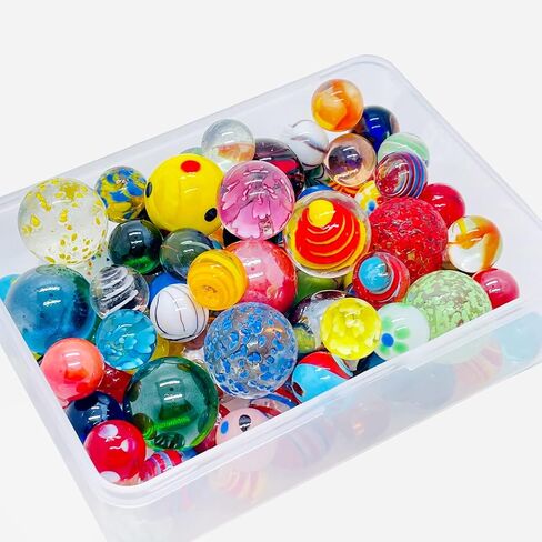 20 Vintage Marbles Bulk for Kids Ages 4-8-12 Hobbyist for Marble Run Track Game Small Marbles Game Toy (16mm) (20pcs) in Kuwait