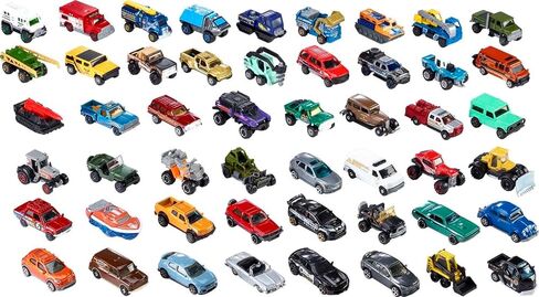 Matchbox Cars, Set of 9 Die-Cast 1:64 Scale Toy Trucks and Cars from the Matchbox Adventures World Tour Show, Realistic and Authentic Decos, Includes 1 Exclusive Vehicle in Saudi Arabia