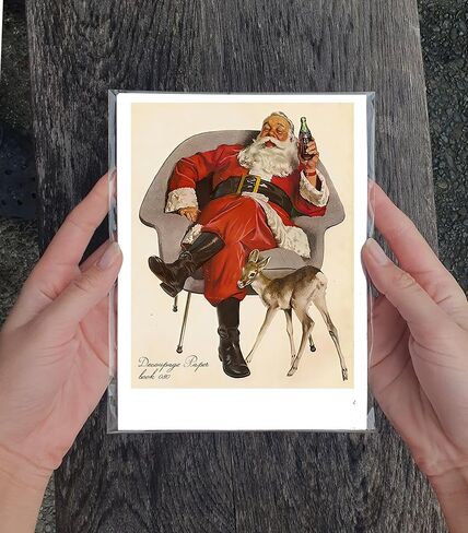 Decoupage Paper Pack (35 Sheets 6"x8") Cute Christmas Animals FLONZ Vintage Styled Christmas Pictures Cards for Decoupage, Craft and Scrapbooking in Kuwait