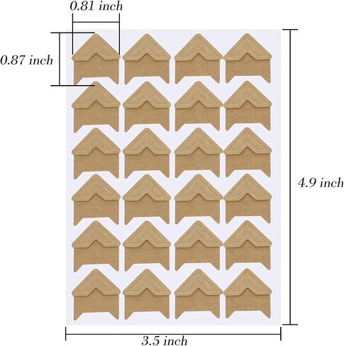 Sunmns 15 Sheets Photo Corners Stickers, Picture Films Self Adhesive Corner for DIY Scrapbook Album in Saudi Arabia