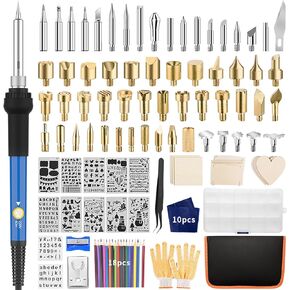 Wood Burning Kit for Adults: Wood Burner with Adjustable Temperature - Professional Wood Burning Tool for Beginners Kids Soldering Embossing Carving DIY Crafts Woodburning