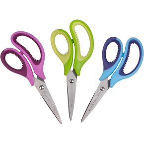 WA Portman Kids Scissors Pointed Tip 5-inch 24 Pack - Pointed Small Scissors for School Kids - Kid Safe