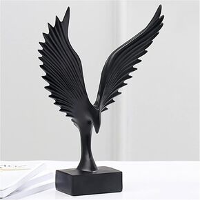 ARTFILIF Spreads its Wings Ornaments Eagle Figurine Office Desk Decoration Crafts Living Room Statues Opening Gift (Gold) in Saudi Arabia
