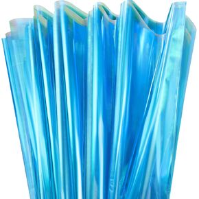 Outus Iridescent Cellophane Film Rainbow Cellophane, 39 x 138 Inch, Blue in Saudi Arabia