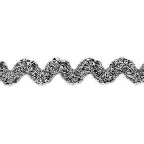 Trims by the Yard 3/8" Medium RIC Rac Metallic Silver | (10 Yard Cut) Trim in Saudi Arabia