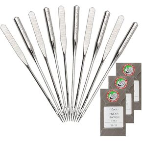 50 PCS Embroidery Sewing Needles for Brother Machine Needles Size 65/9 130/705H HAx1Sewing Needles for Brother Sewing Machine