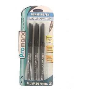 قلم بروماركس فائق النعومة 3 عبوات ~ أسود (0.5 ملم) in Kuwait
