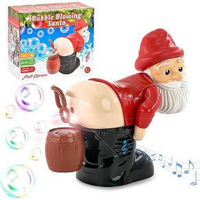 Farting Toy, Fart Bubble Blower Funny Toy Party Music Led Light Colorful Bubbles,Christmas Stocking Stuffers Gift for Kids (Boy)