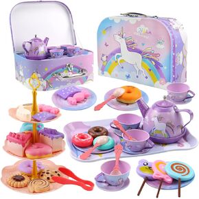 Motiloo 41 Pcs Dinosaur Kids Tin Tea Party Playset in Saudi Arabia