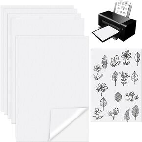 بيركور 5 ورقات مثبت قابل للذوبان في الماء وقابل للتمزيق، مثبتات التطريز الآلي، مثبت خياطة يدوي فارغ قابل للطباعة لعشاق التطريز اليدوي in Kuwait