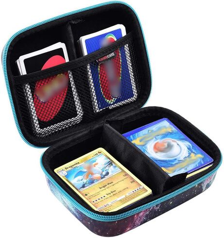 Cards Holder Case Compatible with PM TCG Cards/for SKYJO/for Five Crowns/for UNO/for Phase 10 Playing Cards, Card Game Storage Organizer Holds Up to 400 Cards - Black (Box Only) in Kuwait