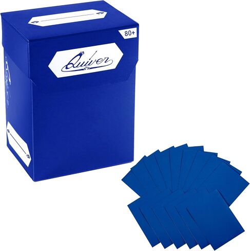 Quiver Time 100+ Standard Deck Blocks with 2 Dividers/Card Deck Box - Set of 5 MTG Deck Box - Compatible with Magic Commander, Yugioh & other TCG cards - (White, Black, Blue, Red & Green) in Kuwait