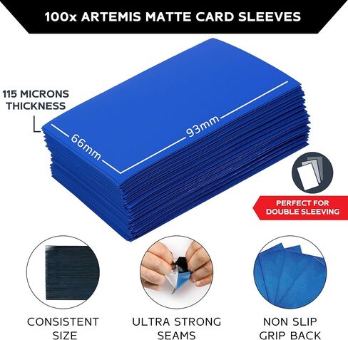 Quiver Time 100+ Standard Deck Blocks with 2 Dividers/Card Deck Box - Set of 5 MTG Deck Box - Compatible with Magic Commander, Yugioh & other TCG cards - (White, Black, Blue, Red & Green) in Kuwait