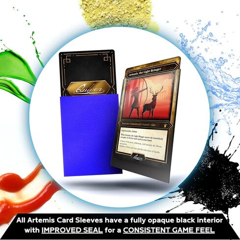 Quiver Time 100+ Standard Deck Blocks with 2 Dividers/Card Deck Box - Set of 5 MTG Deck Box - Compatible with Magic Commander, Yugioh & other TCG cards - (White, Black, Blue, Red & Green) in Kuwait