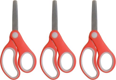 Westcott 55843 Right- and Left-Handed Scissors, Kids' Scissors, Ages 4-8, 5-Inch Blunt Tip, 3 Pack in Saudi Arabia