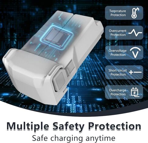 بطارية Dregin DJI Mini 3 Pro Mini 4 Pro بالإضافة إلى بطارية بديلة ممتدة 47 دقيقة وقت الطيران 3850 مللي أمبير في الساعة لطائرة DJI Mini 3/ Mini 3 Pro/Mini 4 Pro Drone in Kuwait