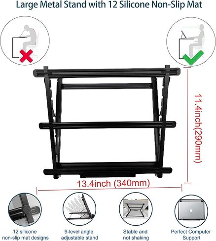 WELZK Light Board A3, 16.6×12.6 INCH Large Light Pad with Metral Stand. Physical Buttons 9 Levels/Stepless Dimming Light Table for Diamond Painting, Weeding Vinyl, Tracing, Drawing in Saudi Arabia