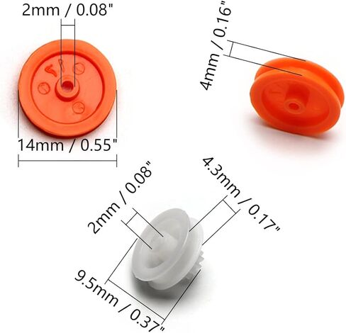 مجموعة تروس بلاستيكية مكونة من 64 نوع من مريوود، مجموعة بكرة حزام دودة، تروس تاج مفردة ومزدوجة للتقليل من التروس الدودية، مجموعة ملحقات متنوعة للعبة محرك السيارة والروبوت in Kuwait