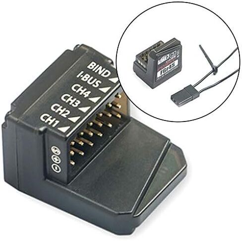 جهاز استقبال HOBBYMATE Flysky Noble NB4 FGR4S V2 ثنائي الاتجاه 4 قنوات PPM IBUS مخرج هوائي داخلي in Saudi Arabia