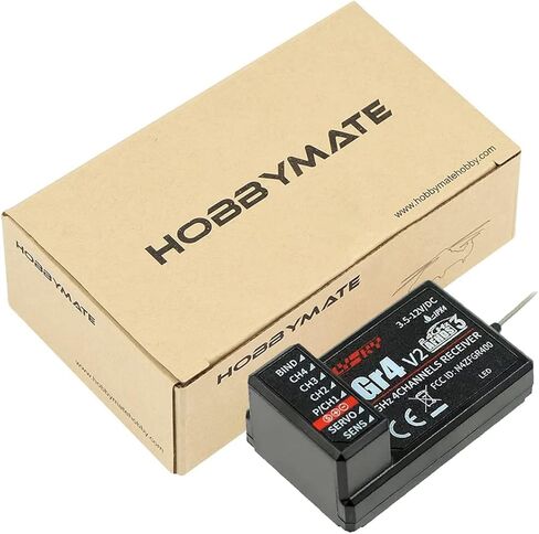 جهاز استقبال HOBBYMATE Flysky Noble NB4 FGR4S V2 ثنائي الاتجاه 4 قنوات PPM IBUS مخرج هوائي داخلي in Kuwait