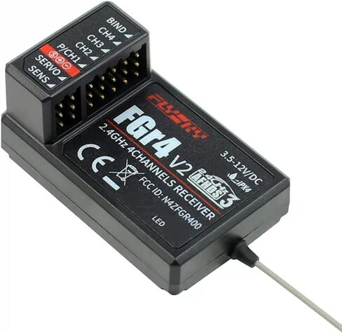 جهاز استقبال HOBBYMATE Flysky Noble NB4 FGR4S V2 ثنائي الاتجاه 4 قنوات PPM IBUS مخرج هوائي داخلي in Kuwait