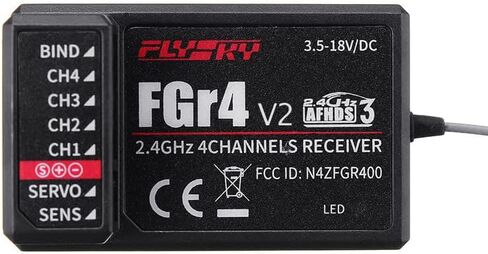 جهاز استقبال HOBBYMATE Flysky Noble NB4 FGR4S V2 ثنائي الاتجاه 4 قنوات PPM IBUS مخرج هوائي داخلي in Kuwait