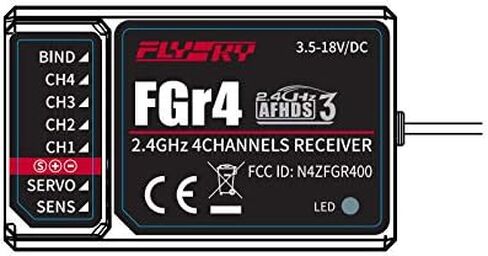 جهاز استقبال HOBBYMATE Flysky Noble NB4 FGR4S V2 ثنائي الاتجاه 4 قنوات PPM IBUS مخرج هوائي داخلي in Kuwait