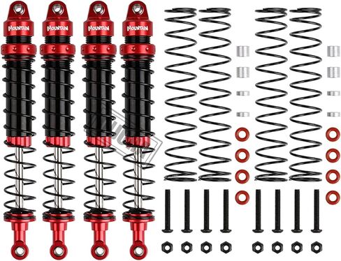 مجموعة ممتص الصدمات INJORA RC 4 قطع مخمدات RC لـ 1/10 RC الزاحف المحوري SCX10 90046 AXI231017 TRX-4 D90 (90 مم) in Saudi Arabia