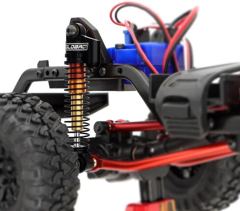 GLOBACT 52mm Aluminum Front & Rear Shocks for 1/24 Axial SCX24 Bronco/JLU CRC/Deadbolt/Gladiator /C10 Upgrade Accessories (4PCS Black) in Kuwait