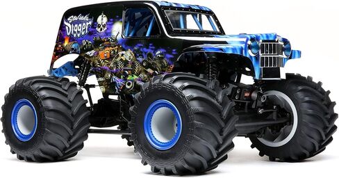 شاحنة Losi RC LMT ذات 4 عجلات ذات محور صلب شاحنة كبيرة RTR وبطارية وشاحن غير متضمنين Son-uva Digger LOS04021T2 in Kuwait