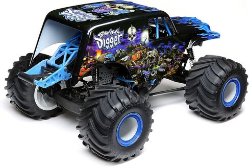 شاحنة Losi RC LMT ذات 4 عجلات ذات محور صلب شاحنة كبيرة RTR وبطارية وشاحن غير متضمنين Son-uva Digger LOS04021T2 in Kuwait