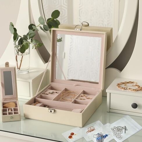 160 Pieces Self Seal Jewelry PVC Bags Plastic Anti Tarnish Jewelry Storage Bags Clear Jewelry Organizer Bag Jewelry Pouches Small Zipper Bags for Holding Earring Ring Necklace Jewelry, 5 Sizes in Saudi Arabia