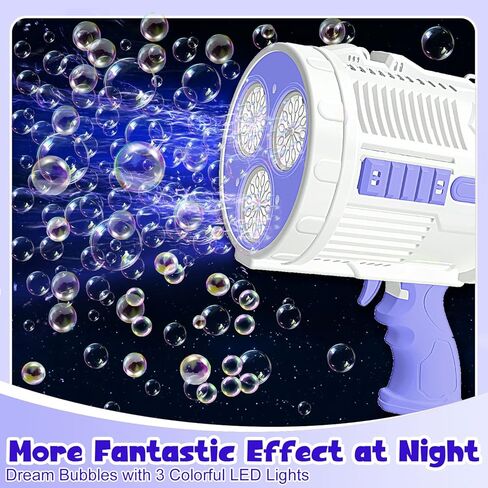 ألعاب فقاعات للأطفال في الهواء الطلق - مسدسات فقاعات أوتوماتيكية للأطفال من سن 4 إلى 8 سنوات مع 20 عبوة من محلول الفقاعات، ألعاب صانع الفقاعات هدية للأولاد والبنات في الصيف وحفلات الزفاف وحفلات أعياد الميلاد (الأزرق والأصفر) in Kuwait