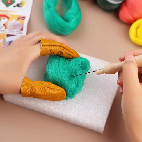 IMZAY Needle Felting Kit 18 Colors Wool Felting Kit Wool Roving Set in Kuwait