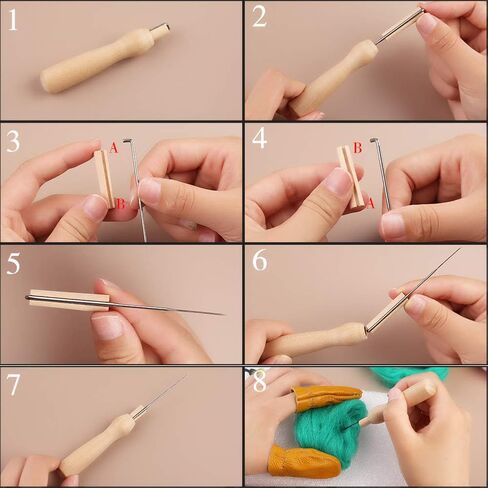 IMZAY Needle Felting Kit 18 Colors Wool Felting Kit Wool Roving Set in Kuwait