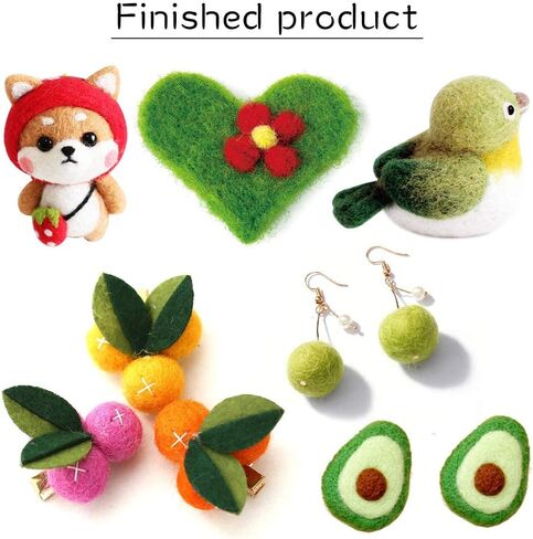 IMZAY Needle Felting Kit 18 Colors Wool Felting Kit Wool Roving Set in Kuwait