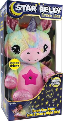 Ontel Star Belly Dream Lites, Stuffed Animal Night Light, Cuddly Blue Puppy - Projects Glowing Stars & Shapes in 6 Gentle Colors, As Seen on TV in Saudi Arabia