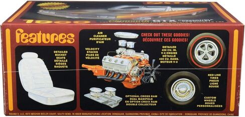AMT 1969 Plymouth GTX Convertible 1:25 Scale Model Kit, AMT1137M/12 in Saudi Arabia