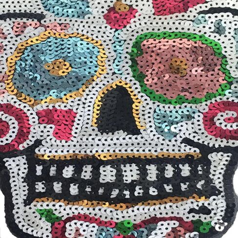 Shiny Black Butterfly Sequins Patch, Embroidered Beaded Appliques Patches for Sew on Clothes Hats Backpacks Costume Handbag Decorative in Kuwait