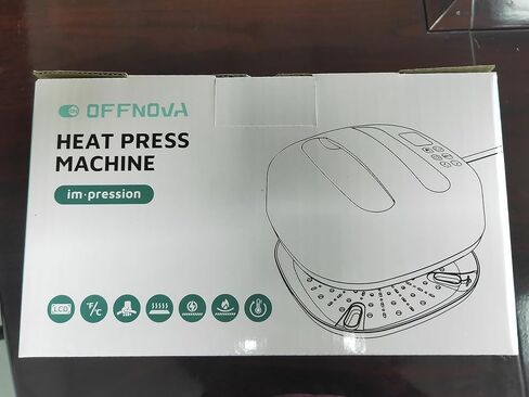 OFFNOVA Heat Press Machine, Portable Easy Press 9"x9" Iron-on Press for HTV Vinyl and Heat Transfer Sublimation Fort-Shirts, Hats, DIY Projects, Mint in Saudi Arabia