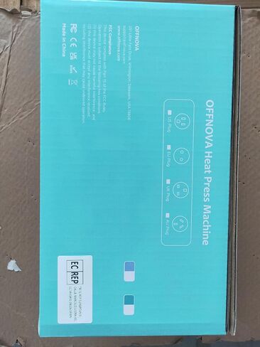 OFFNOVA Heat Press Machine, Portable Easy Press 9"x9" Iron-on Press for HTV Vinyl and Heat Transfer Sublimation Fort-Shirts, Hats, DIY Projects, Mint in Saudi Arabia