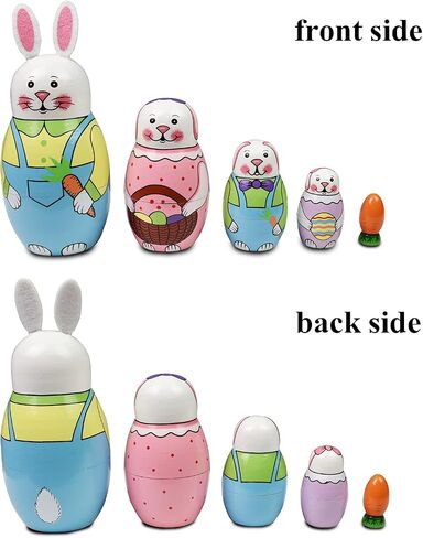 GRPSKCOS Russian Nesting Dolls Matryoshka Dolls Cartoon Handmade Wooden in Kuwait